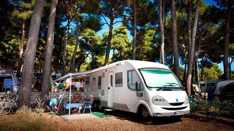 Caravan camping Croatian style